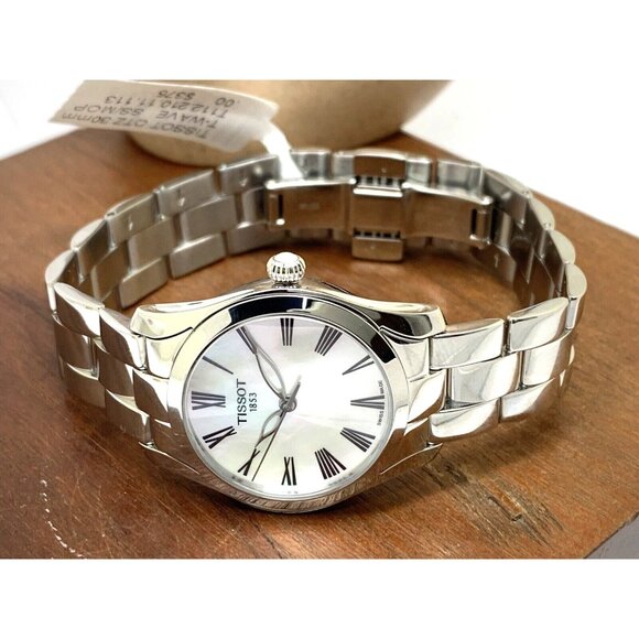 Tissot Women's Watch Swiss Quartz Mother of Pearl Dial Silver T1122101111300 - Picture 7 of 13